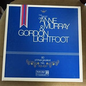 RARE 1982 Reader's Digest Gordon Lightfoot and Anne Murray Box Set of 8 LP's